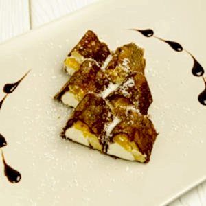 Шоколадный ролл с апельсином