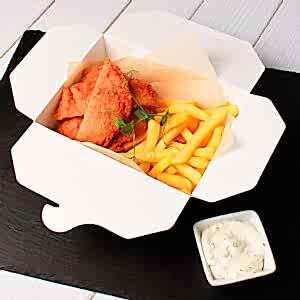 Бокс со стрипсами из лосося